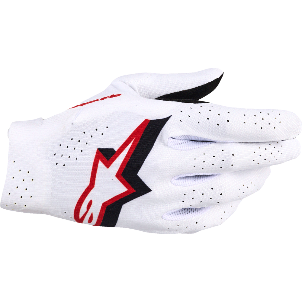 ALPINESTARS Supertech MX Gloves - White/Black/Fire Red - 4XL 3560526-2063-4X