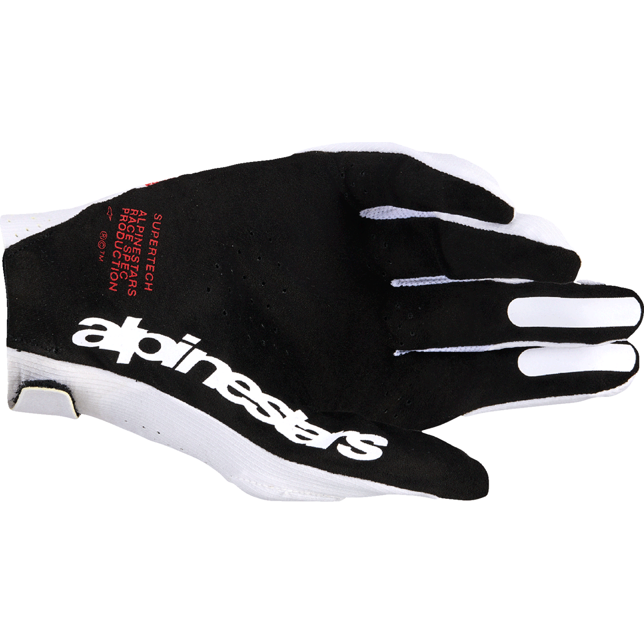 ALPINESTARS Supertech MX Gloves - White/Black/Fire Red - 2XL 3560526-2063-2X