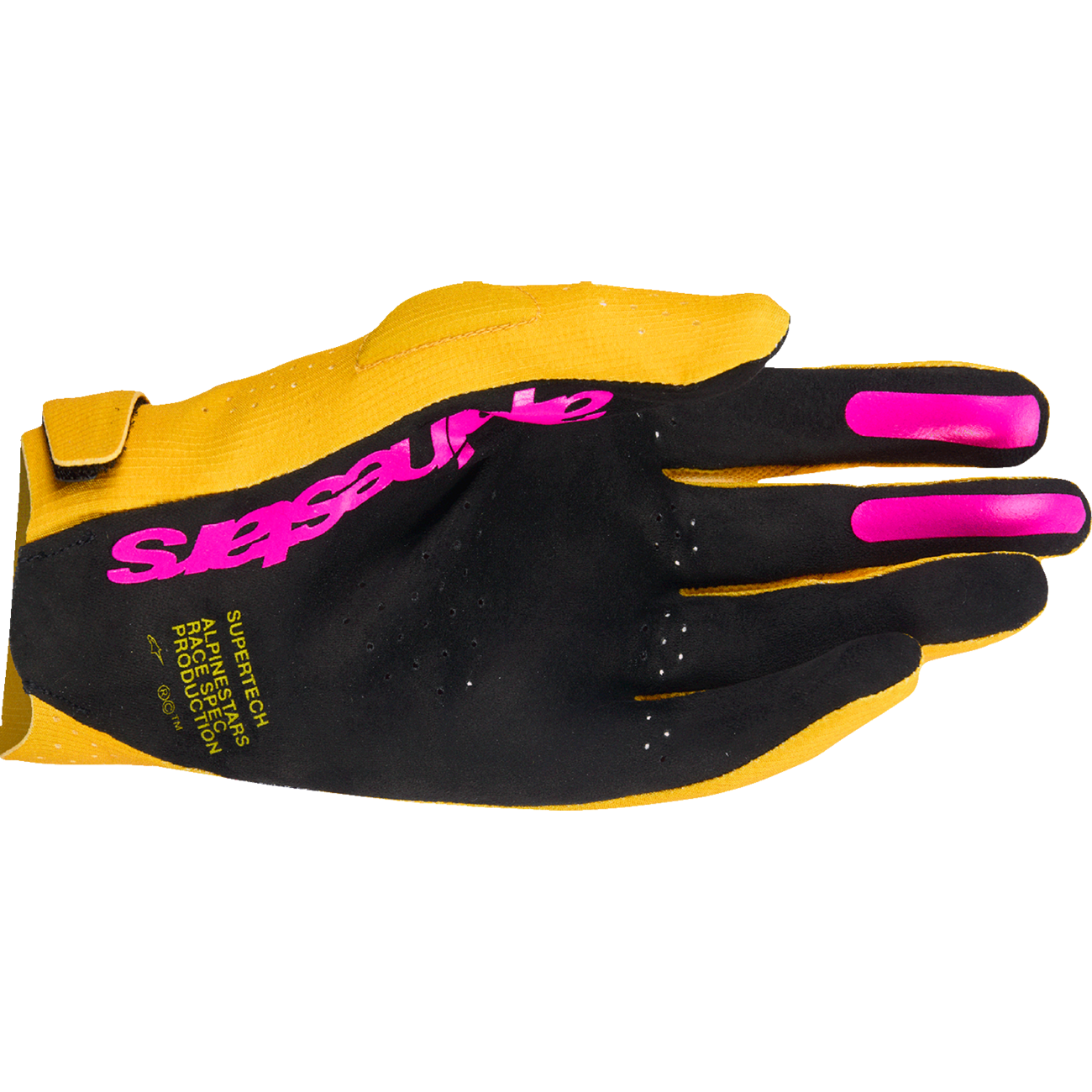 ALPINESTARS Supertech MX Gloves - Gold/Black/Fluo Pink - 4XL 3560526-5005-4X