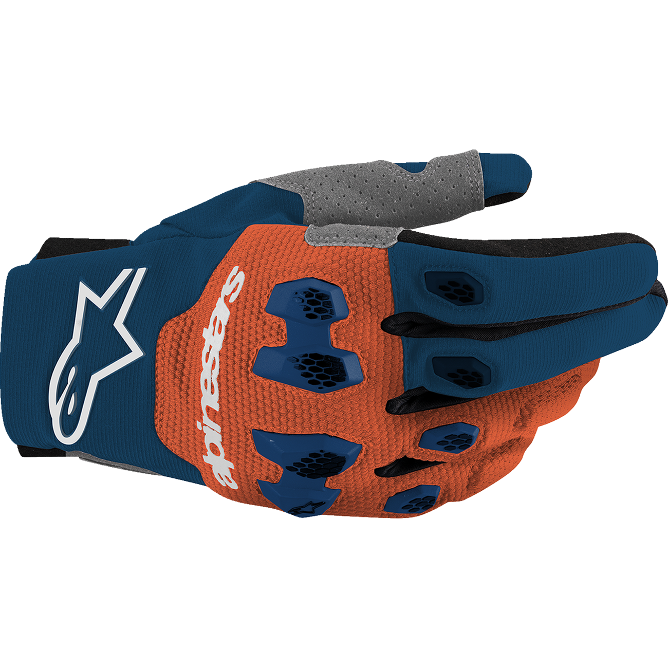ALPINESTARS Pro-Dura Gloves - Navy/Hot Orange/White - XL 3560425-7162-XL