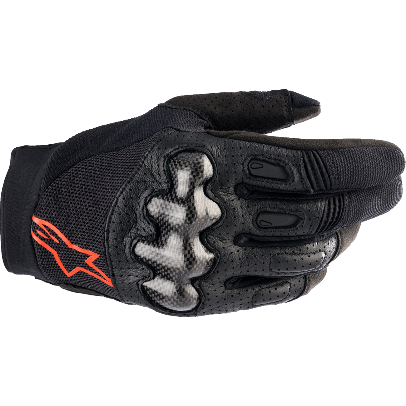 ALPINESTARS Megawatt V2 Gloves - Black/Fluo Red - Small 3565023-1030-SM