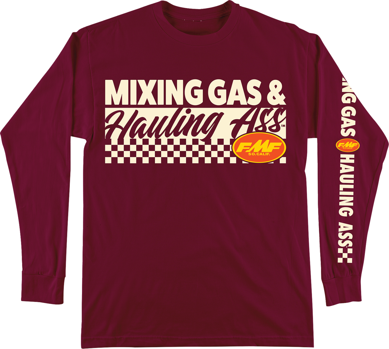 FMF Mixin Long-Sleeve T-Shirt - Maroon - Medium FA25119901MRNMD