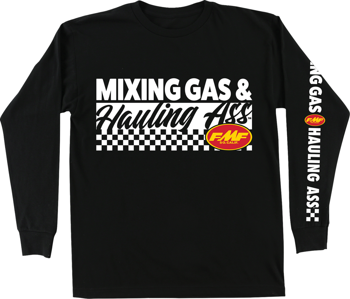 FMF Mixin Long-Sleeve T-Shirt - Black - Medium FA25119901BLKMD