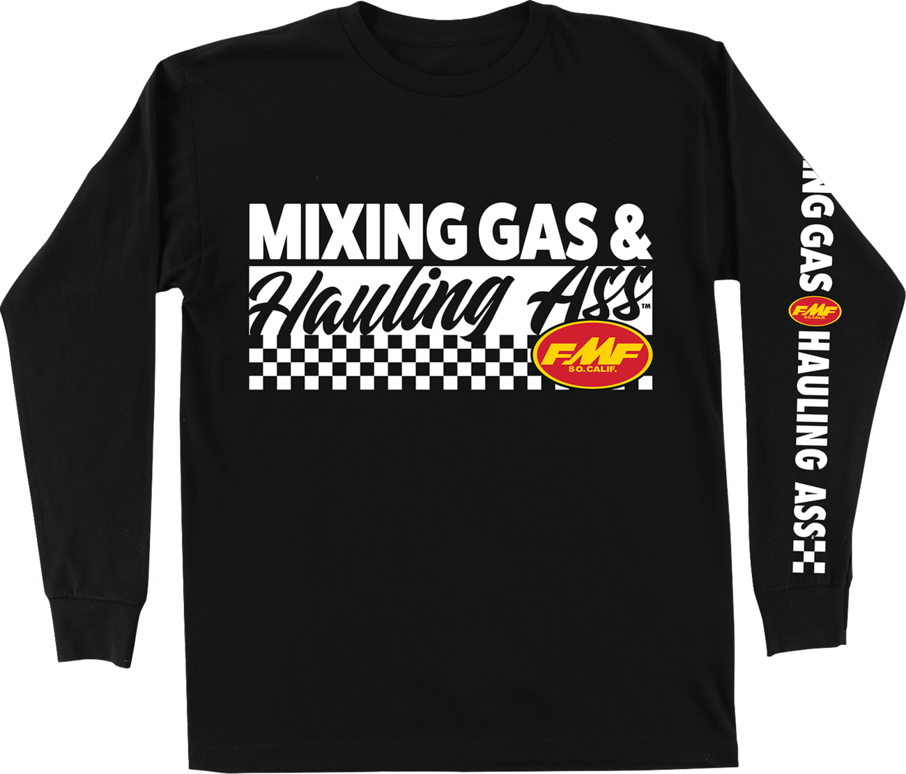 FMF Mixin Long-Sleeve T-Shirt - Black - XL FA25119901BLKXL