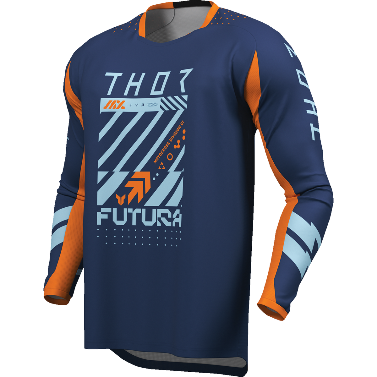 THOR Youth Launchmode Futura Jersey - Navy/Orange - XL 2912-2601