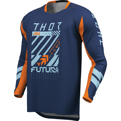 THOR Youth Launchmode Futura Jersey - Navy/Orange - XL 2912-2601