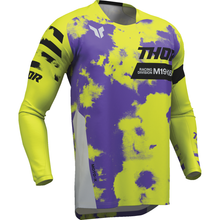 THOR Youth Launchmode Bleach Jersey - Gray/Acid - Large 2912-2582
