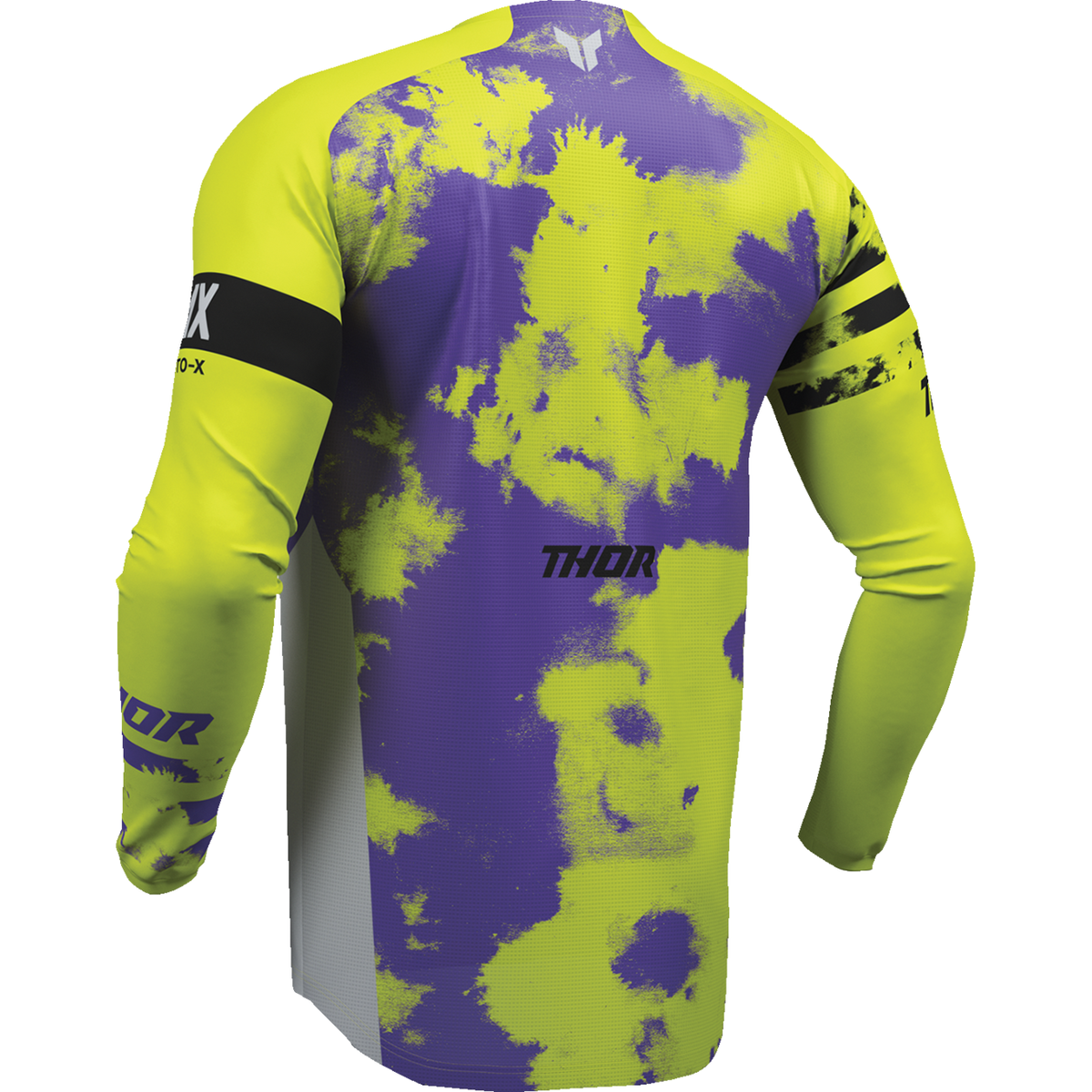 THOR Youth Launchmode Bleach Jersey - Gray/Acid - XL 2912-2583