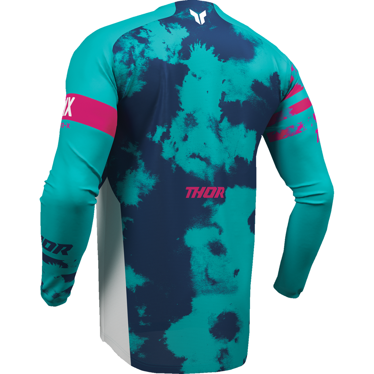 THOR Youth Launchmode Bleach Jersey - White/Aqua - Medium 2912-2587