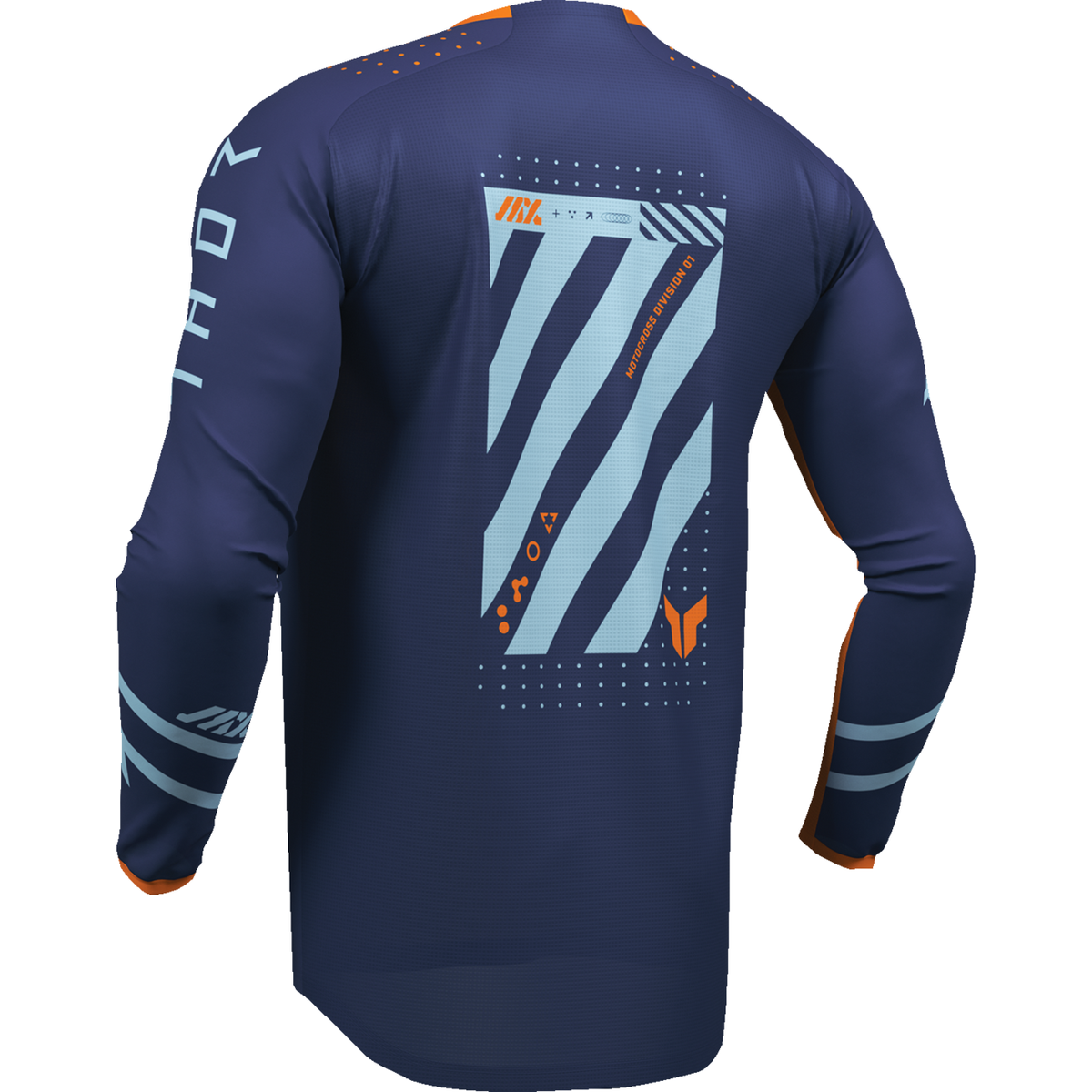 THOR Youth Launchmode Futura Jersey - Navy/Orange - Large 2912-2600