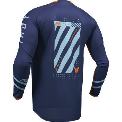 THOR Youth Launchmode Futura Jersey - Navy/Orange - Large 2912-2600