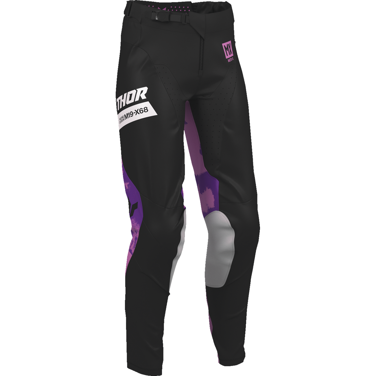 THOR Women's Launchmode Bleach Pants - Black/Orchid - US 3/4 2902-0425