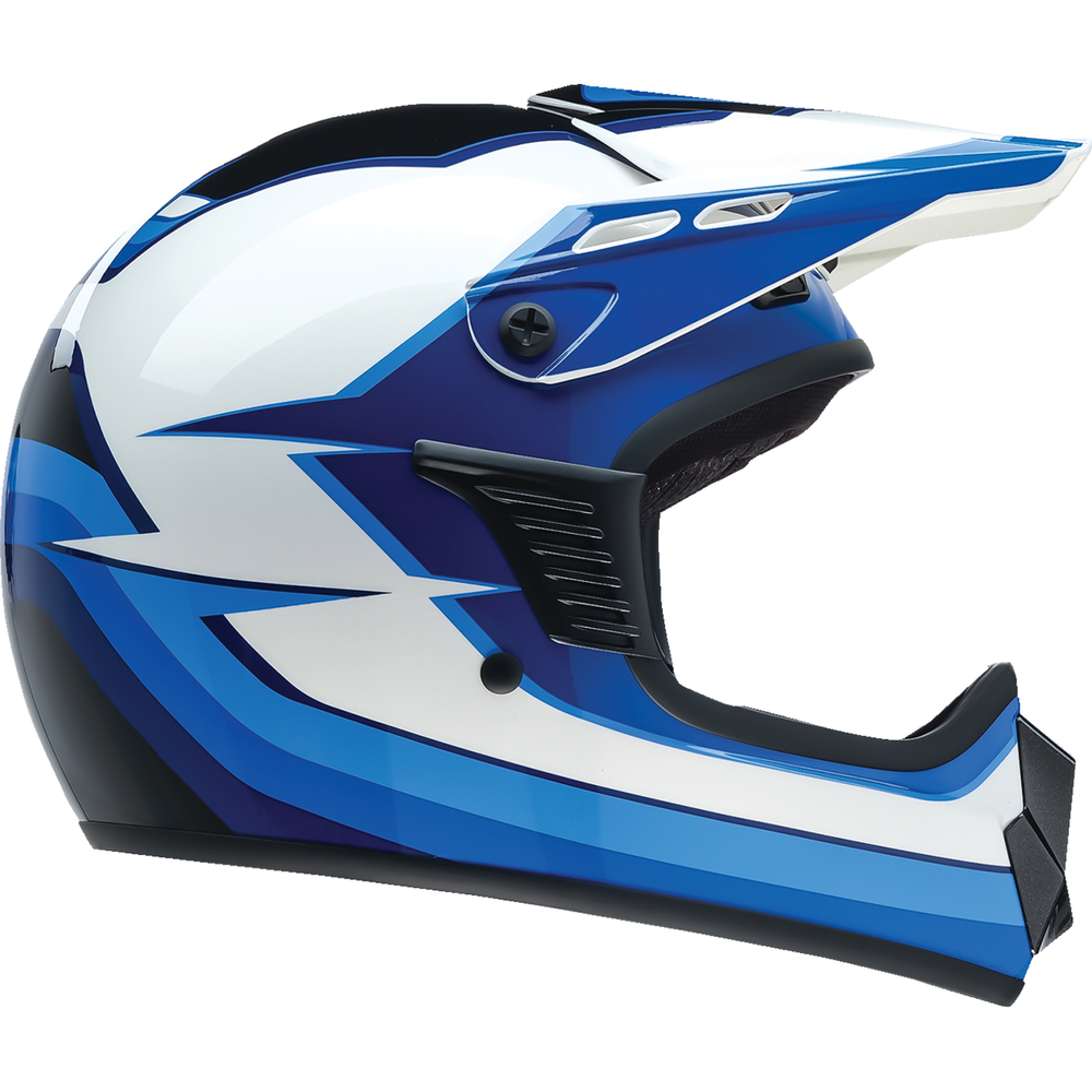 Z1R Youth Dirt Maxx Helmet - Vortex - Blue/White - Large 0111-1715