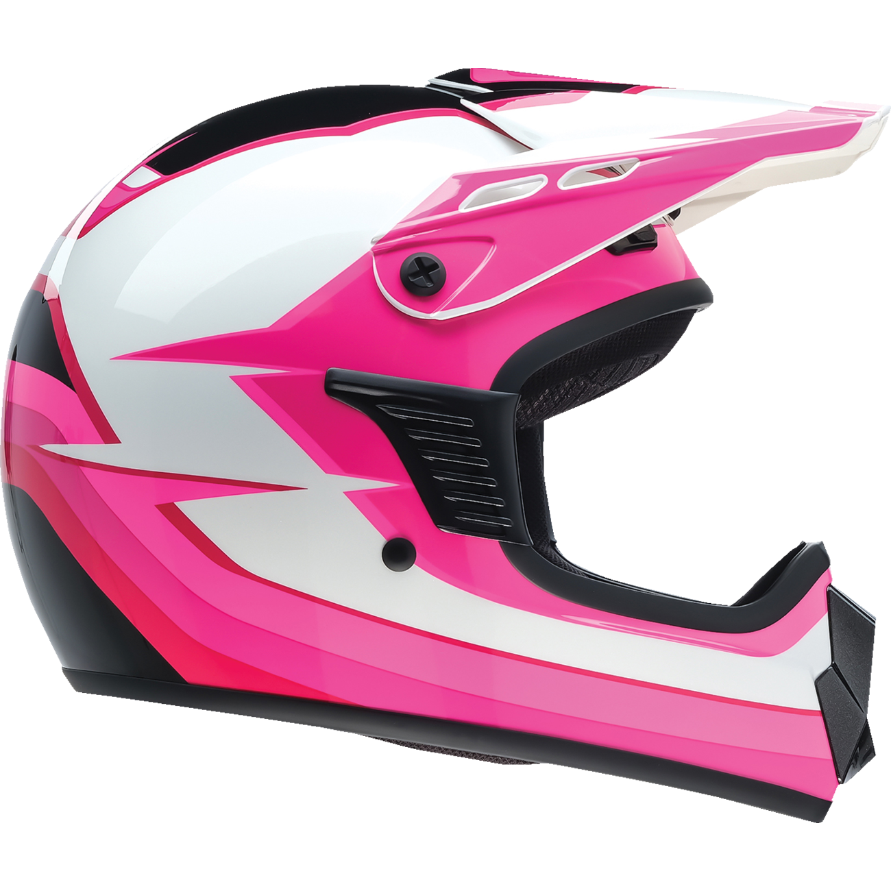 Z1R Youth Dirt Maxx Helmet - Vortex - Pink/White - Medium 0111-1722