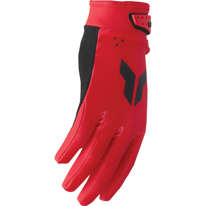THOR Youth Launchmode Split Gloves - Red - 2XS 3332-1943