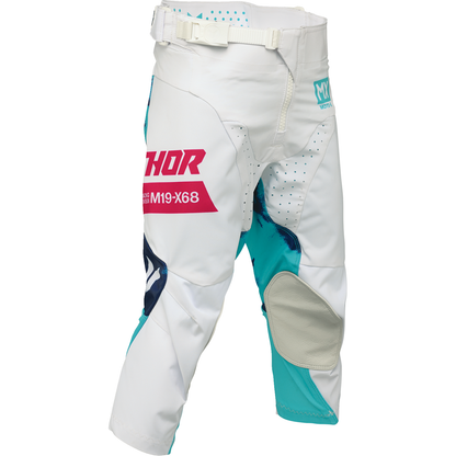 THOR Youth Launchmode Bleach Pants - White/Aqua - US 22 2903-2623