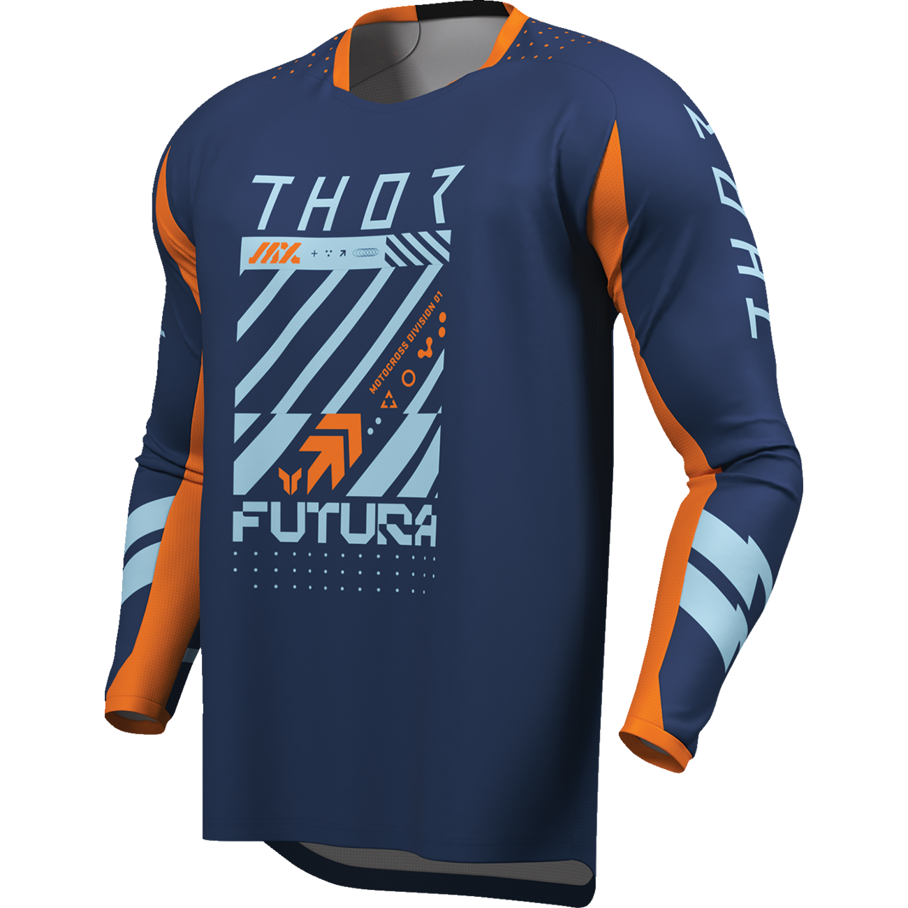 THOR Launchmode Futura Jersey - Navy/Orange - 3XL 2910-8429