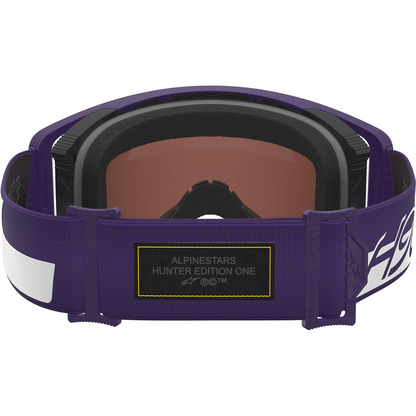ALPINESTARS GOGGLES Supertech Goggle - Hunta 96 XXV - Purple/White - Silver Mirror Lens 5101226-3168