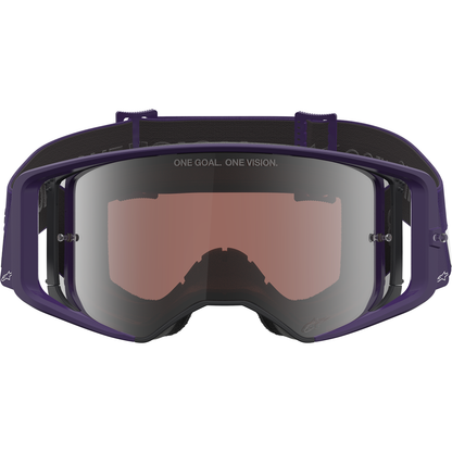 ALPINESTARS GOGGLES Supertech Goggle - Hunta 96 XXV - Purple/White - Silver Mirror Lens 5101226-3168
