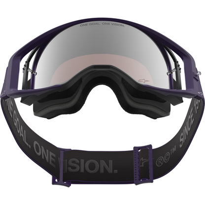 ALPINESTARS GOGGLES Supertech Goggle - Hunta 96 XXV - Purple/White - Silver Mirror Lens 5101226-3168