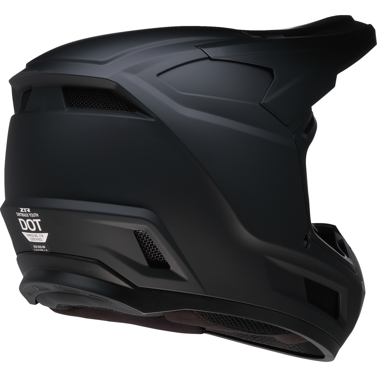 Z1R Youth Dirt Maxx Helmet - Matte Black - Small 0111-1705