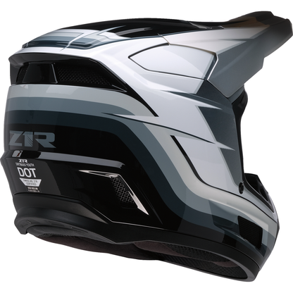 Z1R Youth Dirt Maxx Helmet - Vortex - Black/White/Gray - Medium 0111-1726