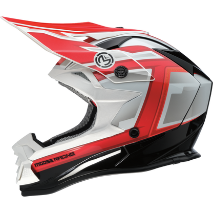 MOOSE OFFROAD MR3 Helmet - F.A.F. - White/Black/Red - Small 0110-8933