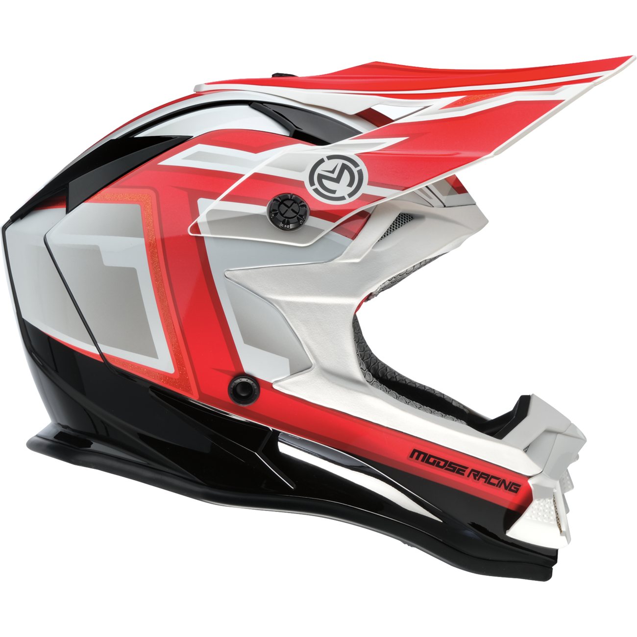 MOOSE OFFROAD MR3 Helmet - F.A.F. - White/Black/Red - XL 0110-8939