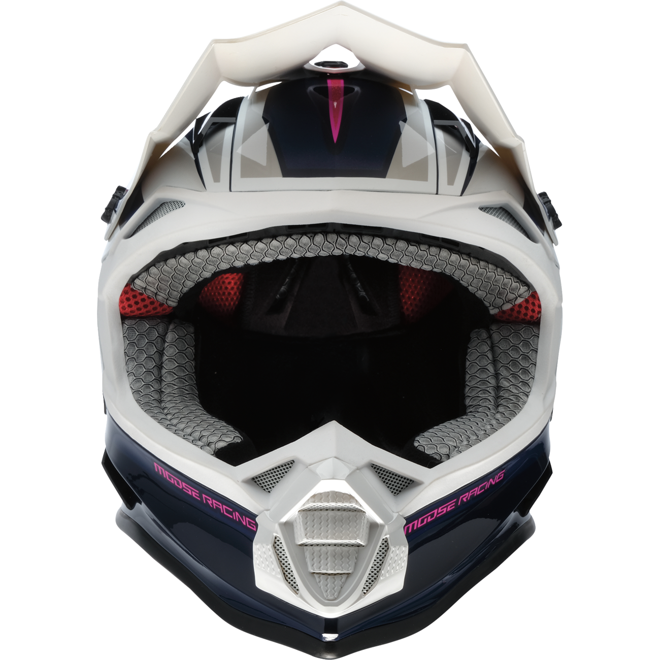 MOOSE OFFROAD MR3 Helmet - F.A.F. - White/Navy/Pink - Small 0110-8948