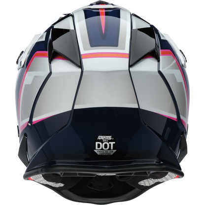 MOOSE OFFROAD MR3 Helmet - F.A.F. - White/Navy/Pink - 2XL 0110-8952