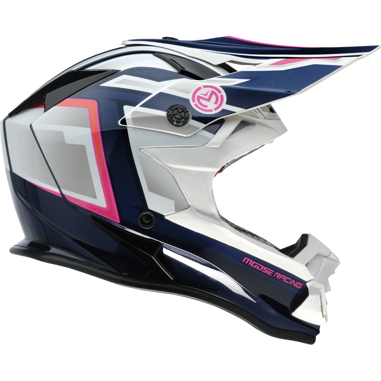 MOOSE OFFROAD MR3 Helmet - F.A.F. - White/Navy/Pink - 2XL 0110-8952