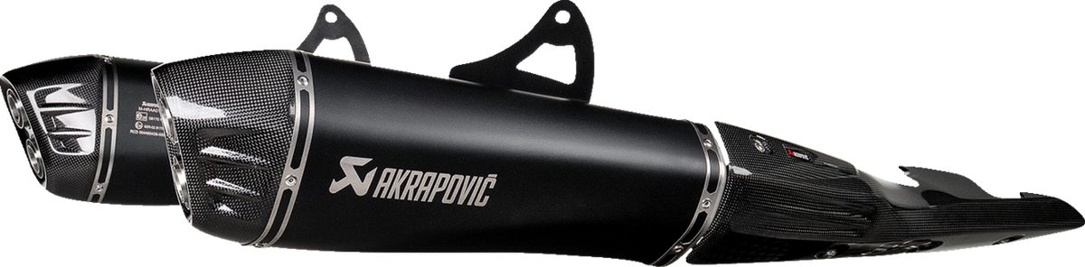 AKRAPOVIC Slip-On Line Mufflers - Titanium Black - Suzuki GSX-1300R Hayabusa S-S13SO4-HRAATBL/1