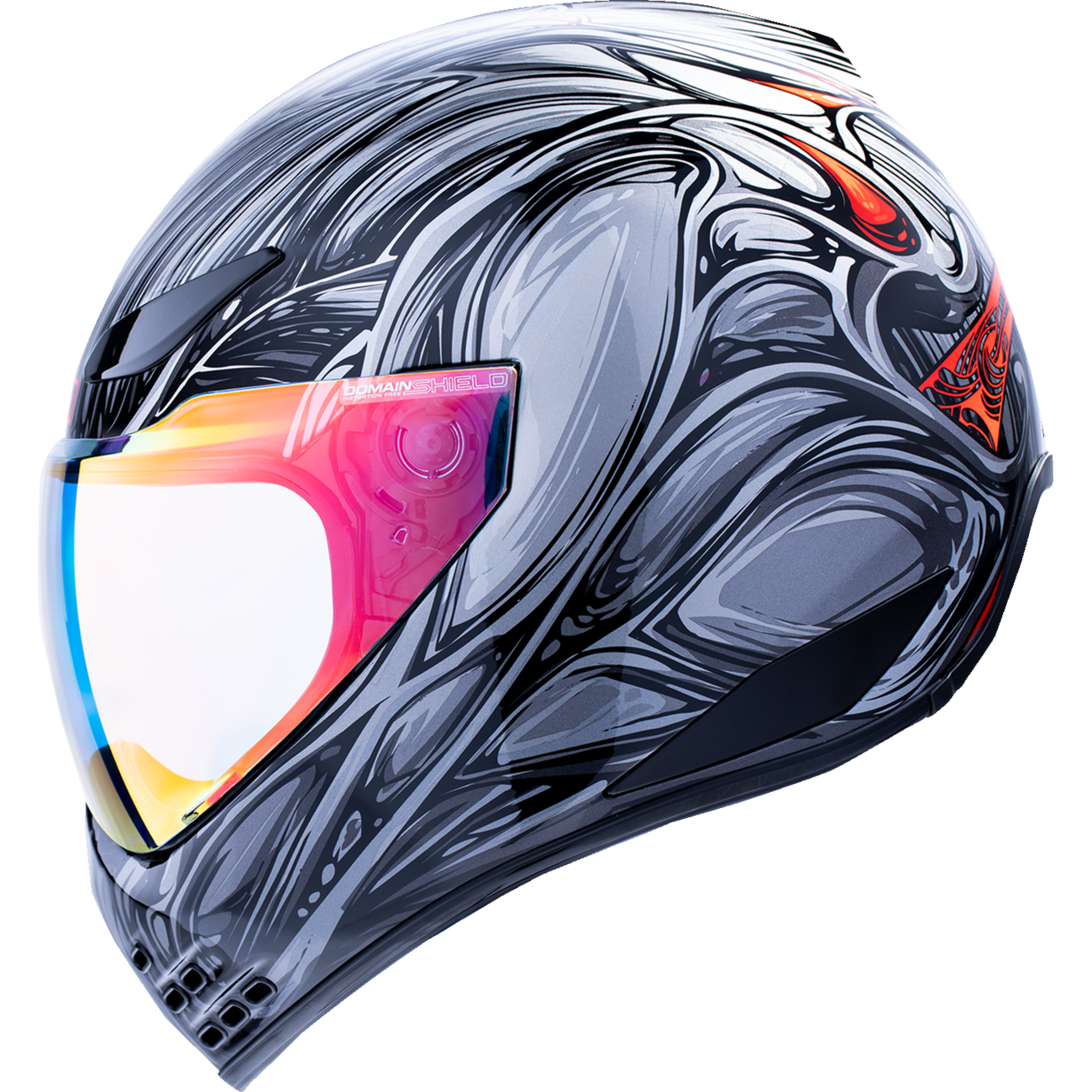 ICON Domain* Helmet - Nouveau - Silver - Large 0101-18526
