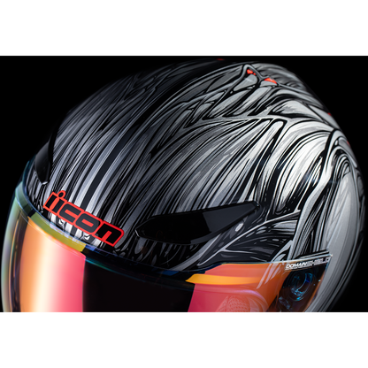 ICON Domain* Helmet - Nouveau - Silver - Large 0101-18526
