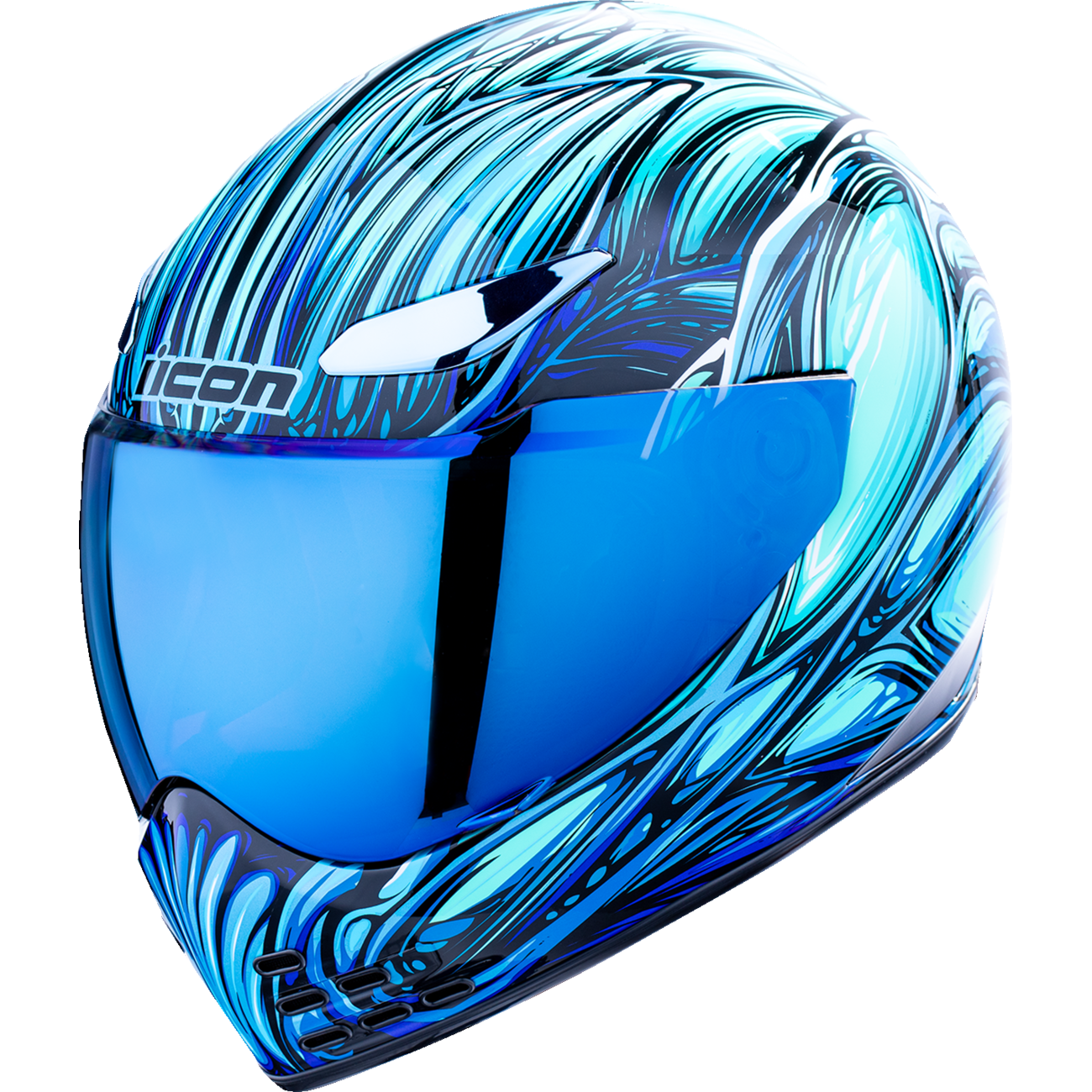 ICON Domain* Helmet - Nouveau - Blue - Large 0101-18533