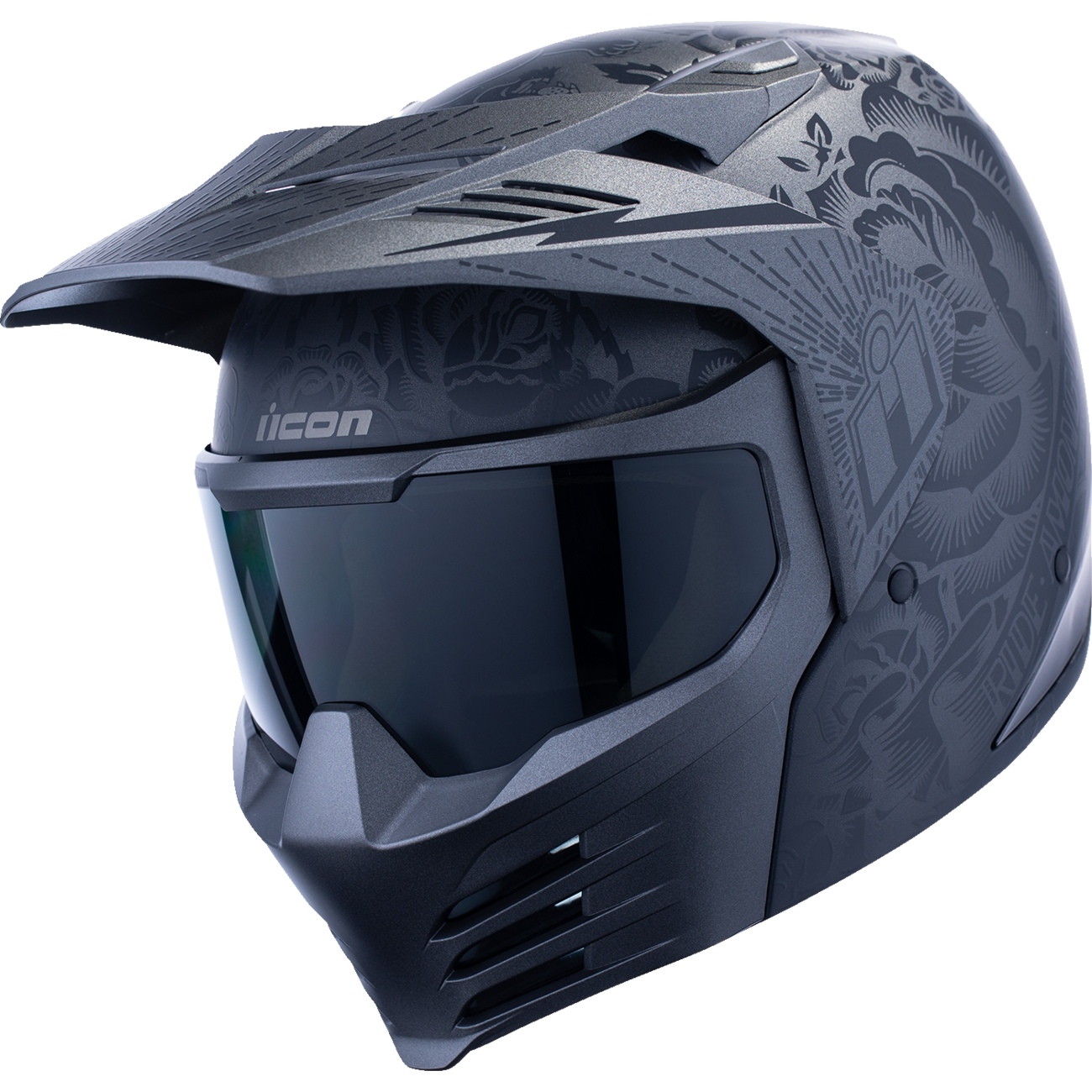 ICON Elsinore* Helmet - Darkgard - Black - Large 0101-18341