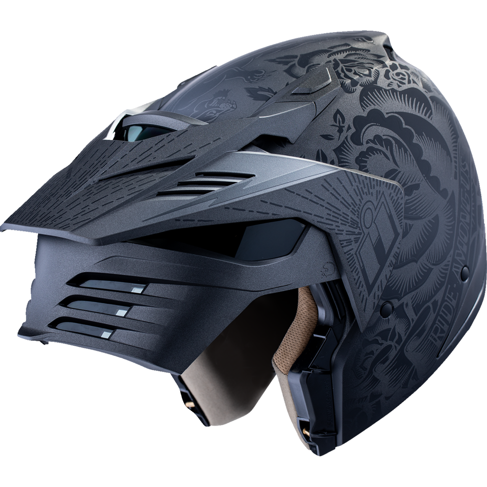 
                      
                        ICON Elsinore* Helmet - Darkgard - Black - Large 0101-18341
                      
                    
