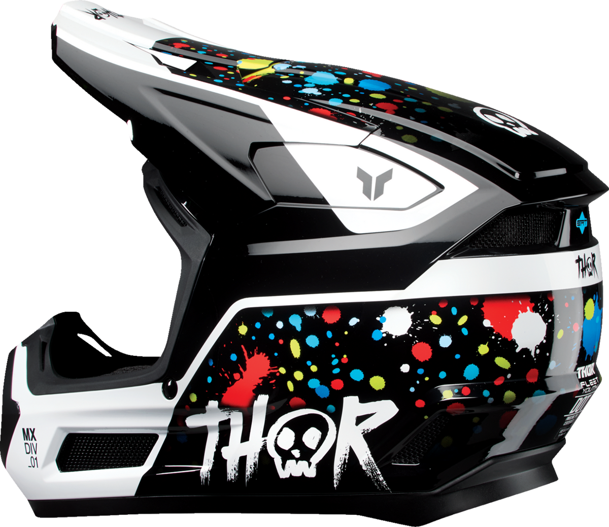 THOR Youth Fleet Helmet - Splat - Black - Small 0111-1765