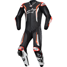 ALPINESTARS GP Tech v5 1-Piece Leather Suit - Black/White/Red Fluo - US 40 / EU 50 3150226-1231-50