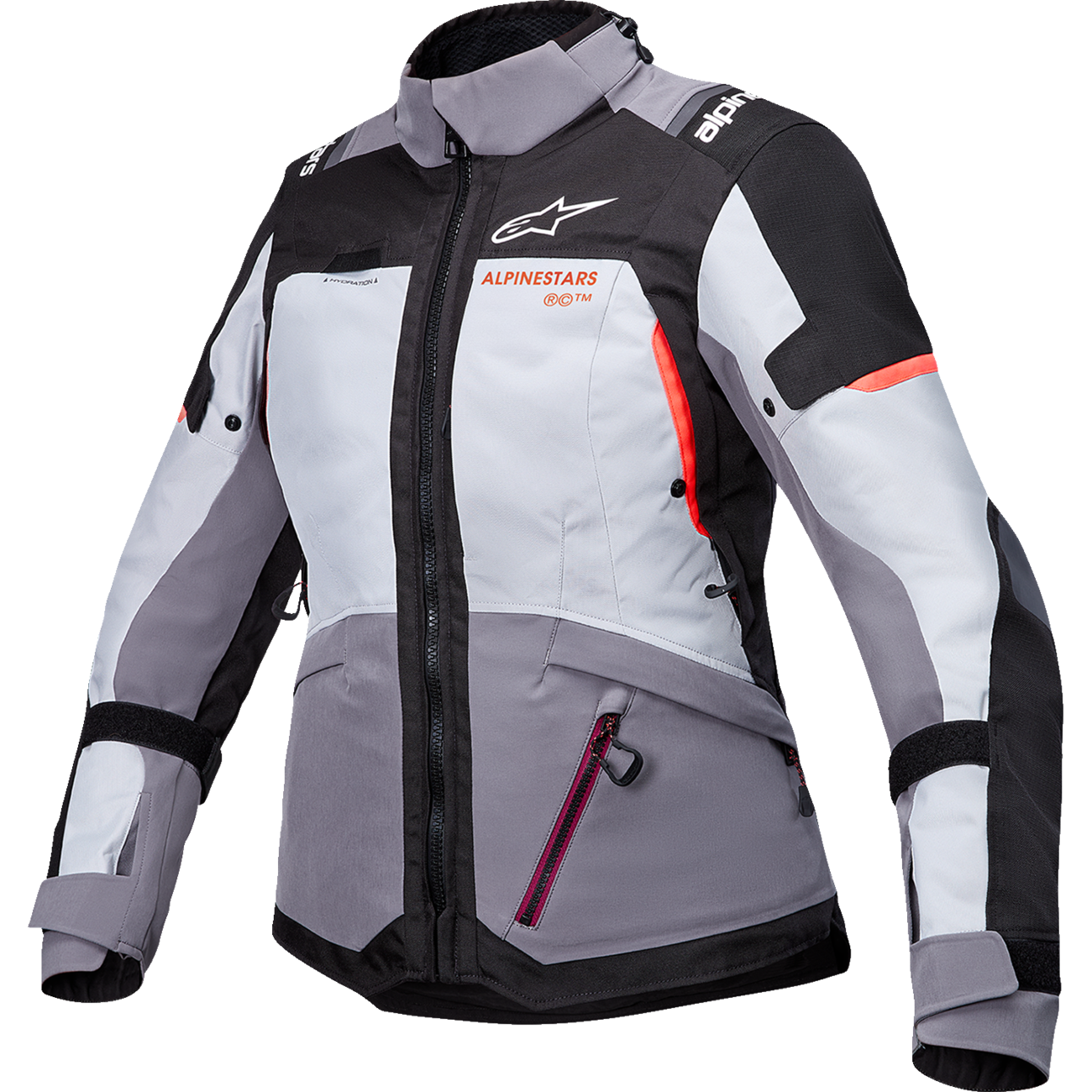ALPINESTARS Stella Andes v4 Drystar? Jacket - Dark Gray/Ice Gray/Black/Coral - Large 3210126-9276-L