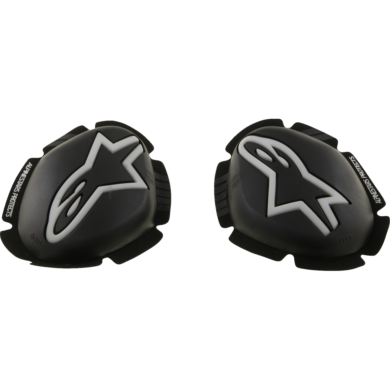 ALPINESTARS GP Plus Knee Sliders - Black/White 6400226-12