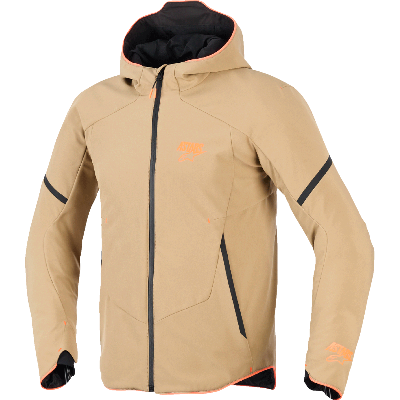 ALPINESTARS Aeroshell Waterproof Jacket - Dark Khaki/Black/Orange Fluo - XL 3200226-8038-XL