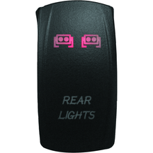 DragonFire Racing Lighted Switch Rear Light On/Off Red