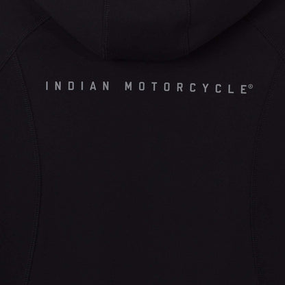 Indian Motorcycle Women's Cropped Athlete Hoodie, Black