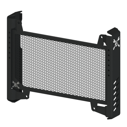 Slash Cut Radiator Cvr Black