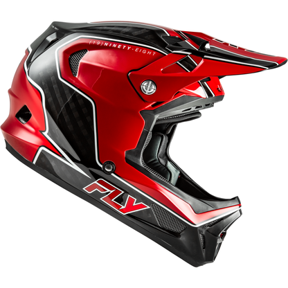Werx R Flow Carbon Helmet Black Carbon/Red Sm