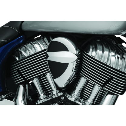 Kuryakyn Horn Cover John Shope Series Chrome