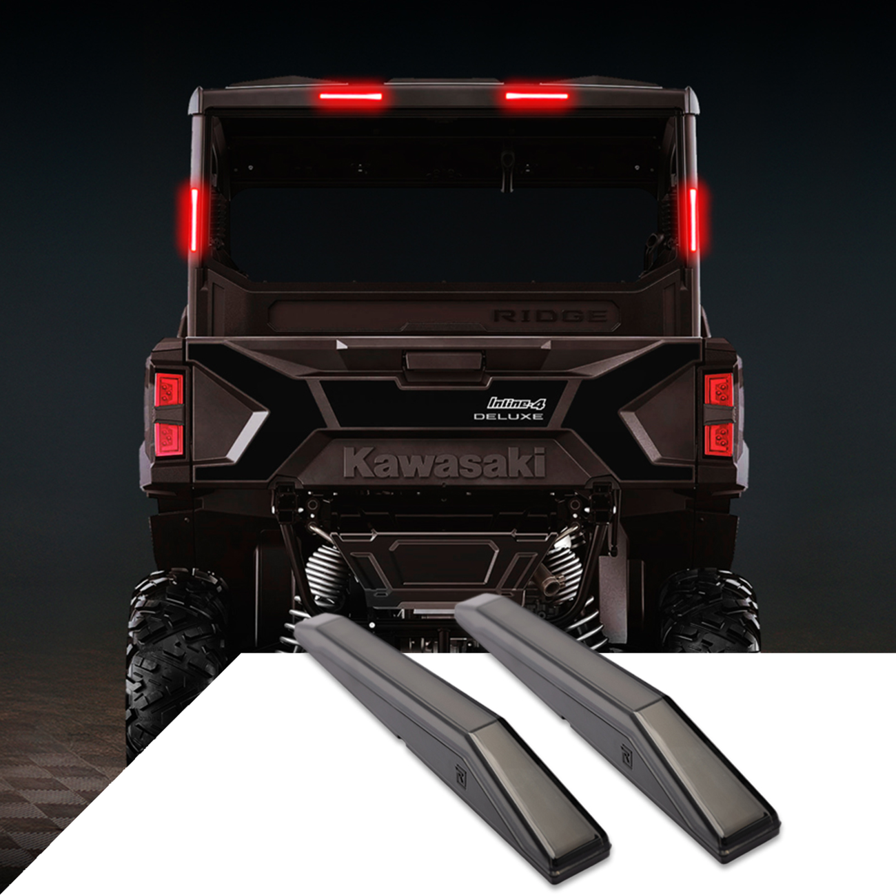 RAVEK Taillight - Red - Kawasaki Ridge 67-4005