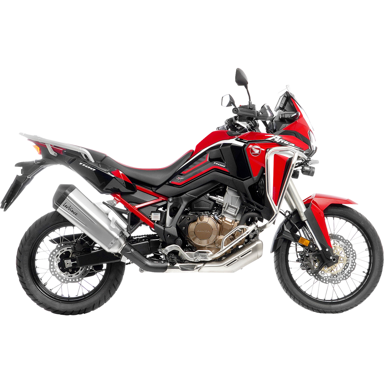 LEOVINCE LV-12 R Slip-On Muffler - Stainless Steel - Honda CRF1100 15311U