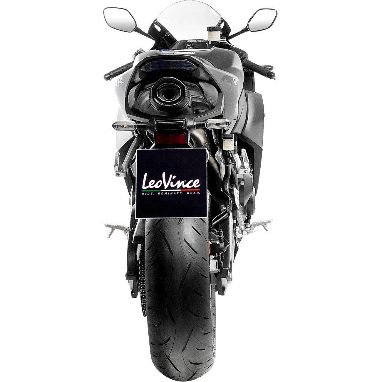 LEOVINCE LV One EVO Slip-On Muffler - Carbon Fiber - Honda CBR600RR 14461EU